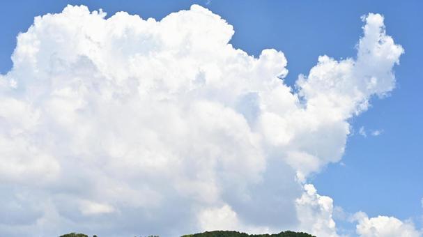 夏の空 空,青空,白い雲の写真素材