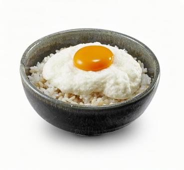 麦とろ丼 麦とろ丼 麦とろ丼,麦とろごはん,目玉焼きの写真素材
