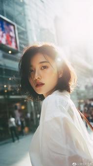 しなやかなショートヘアの魅力的な女性 しなやかなショートヘアの魅力的な女性の写真
