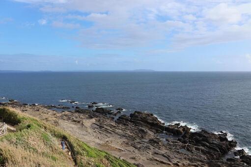 １０月中旬の城ケ島公園からの風景 城ケ島公園,城ケ島,自然の写真素材