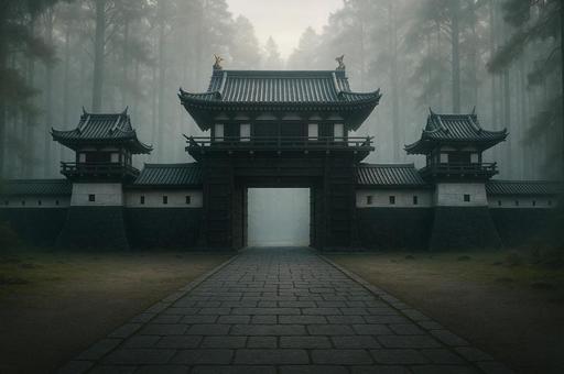 古代の城門の写真