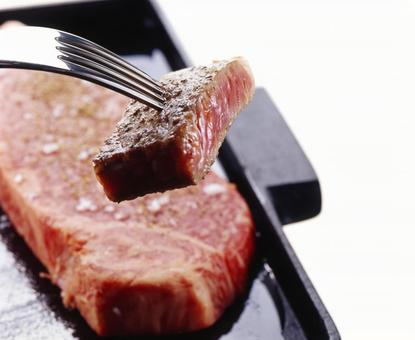 ステーキ はしあげ ステーキ はしあげ サーロインステーキ,ステーキ,はしあげの写真素材
