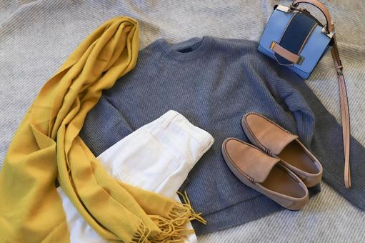 冬服　コーディネート 冬服,ファッション,コーディネートの写真素材