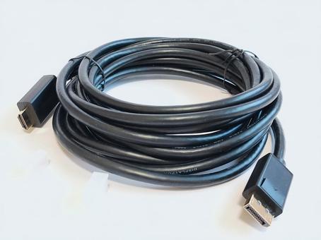 Photo, displayport, hdmi, cable, 