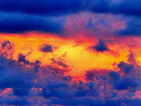 神秘の空 空の色,天,神秘感の写真素材