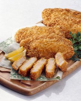 とんかつ とんかつ とんかつ,カット,ボードの写真素材
