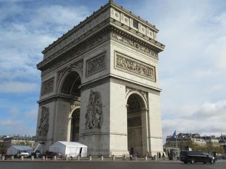 フランス、パリの観光地のエトワール凱旋門 フランス、パリの観光地のエトワール凱旋門 フランス,パリ,凱旋門の写真素材