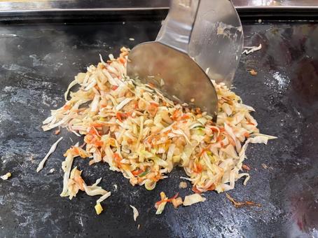 もんじゃ焼き もんじゃ焼き もんじゃ,もんじゃ焼き,鉄板焼きの写真素材