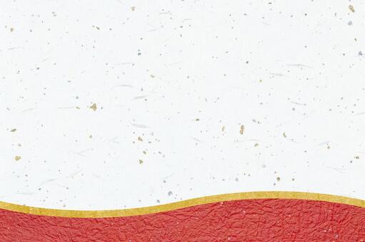 紙のテクスチャ（大礼紙金銀箔入り） 和紙,金色,白の写真素材