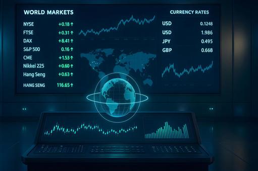 未来的トレードルームの写真