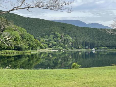 田貫湖の景色 公園,景色,自然の写真素材