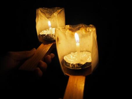 江ノ島岩屋のろうそく 江ノ島,岩屋,ランタンの写真素材