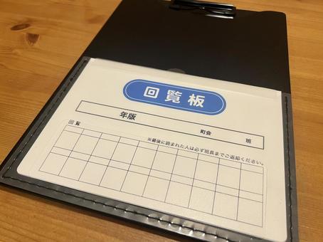 町内会の回覧板 町内会の回覧板の写真