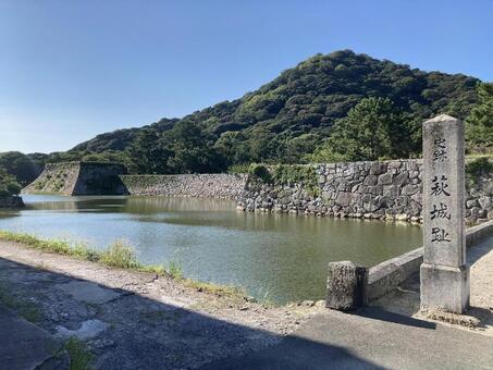 萩城跡 萩城跡,萩城,指月城の写真素材