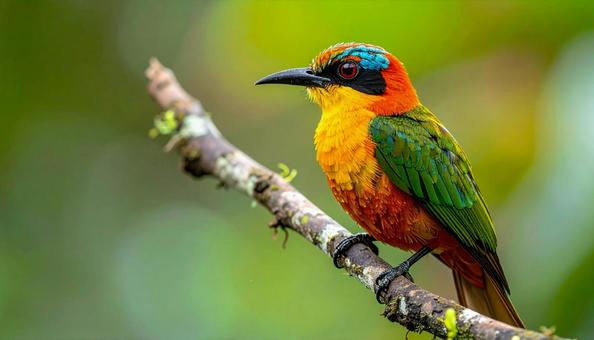 カラフル、極彩色の鳥の写真 カラフル、極彩色の鳥の写真の写真