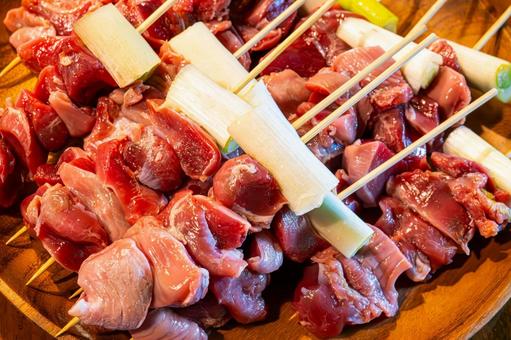 焼き鳥の焼く前の砂ずり 焼き鳥の焼く前の砂ずり 砂ずり,砂肝,焼き鳥の写真素材