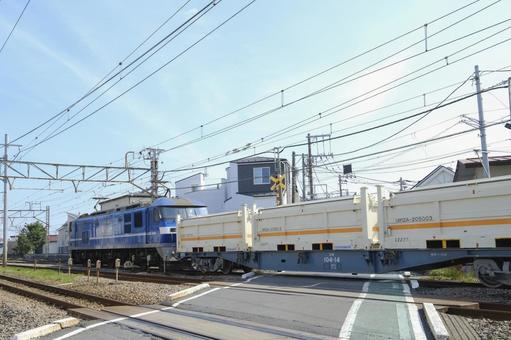 リニア工事残土を運ぶ貨物列車 リニア工事残土を運ぶ貨物列車 貨物列車,ef210,矢向短絡線の写真素材