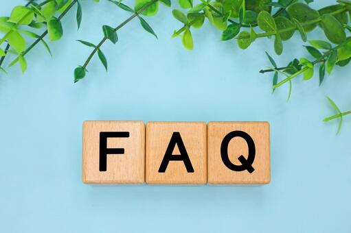 FAQと書かれたブロック faq,よくある質問,q＆aの写真素材