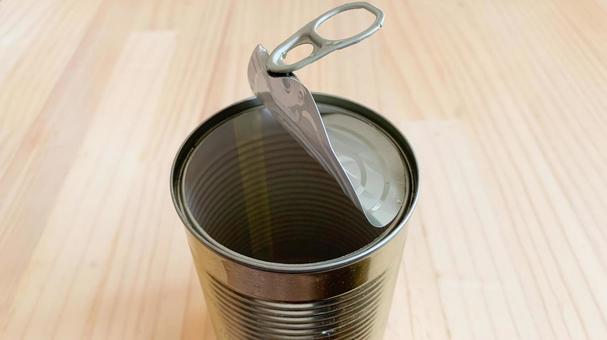 缶詰の空き缶 缶詰の空き缶の写真
