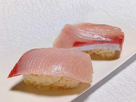 ぶり　握り寿司　赤酢シャリ ぶり,握り寿司,日本料理の写真素材