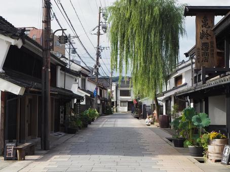 上田城下町 柳町（北国街道上田宿） 上田城下町柳町,北国街道上田宿,城下町の写真素材