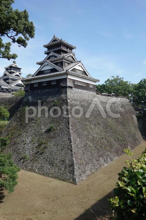 被災、損壊した熊本城（熊本市） 熊本城,銀杏城,熊本市の写真素材