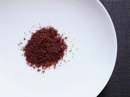 スパイスのスマックのアップ(sumac) スパイスのスマックのアップ(sumac)の写真