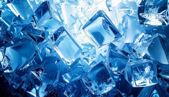 細かく砕かれた氷 細かく砕かれた氷の写真