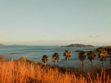音頭の瀬戸 音頭の瀬戸,夕日,日没の写真素材