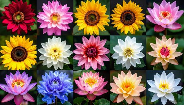 8月誕生花 ヒマワリ、アザミ 8月誕生花 ヒマワリ、アザミの写真