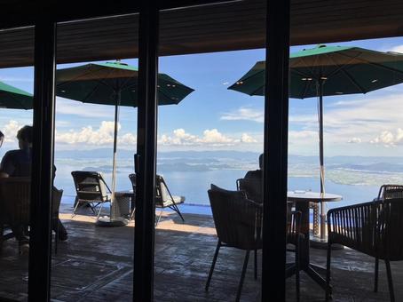 Photo, lake biwa, lake, the scenery, 