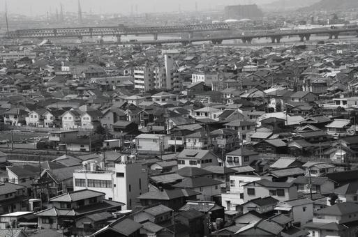 モノクロの町 モノクロの町の写真