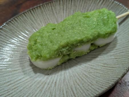 ずんだだんご ずんだだんご ずんだ,だんご,お月見の写真素材