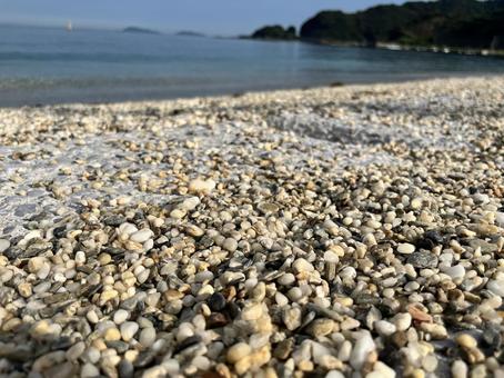 海岸の砂利 海岸の砂利の写真