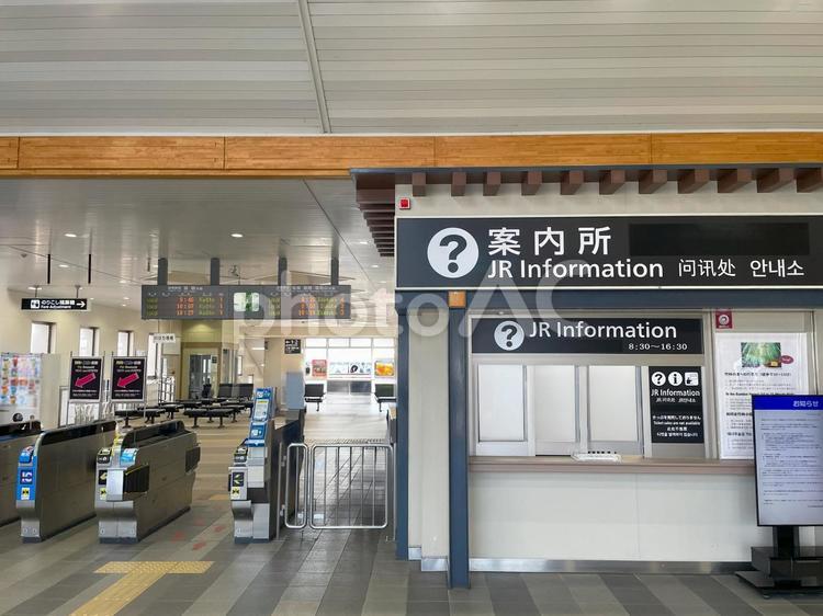 JR嵯峨嵐山駅　案内所 jr嵯峨嵐山駅,案内所,インフォメーションの写真素材