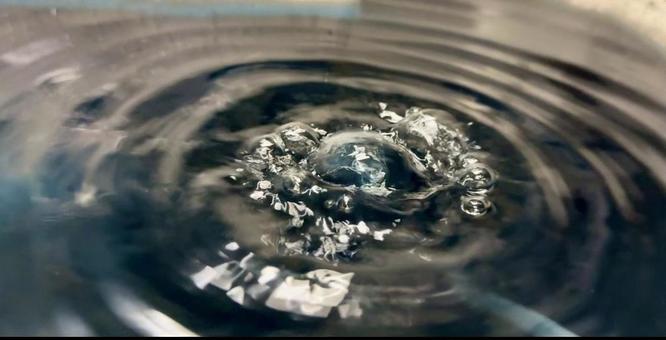 Photo, water, surface tension, bubble, 