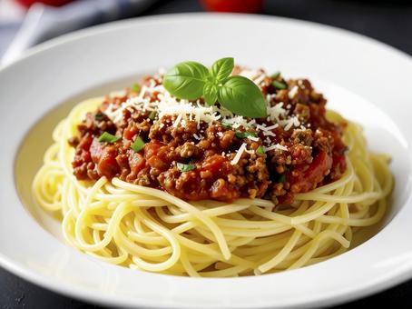 ミートソーススパゲティ 生成AI ミートソーススパゲティ 生成AIの写真