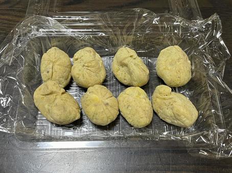 手作りの栗きんとん 手作りの栗きんとん 栗きんとん,和菓子,手作りの写真素材