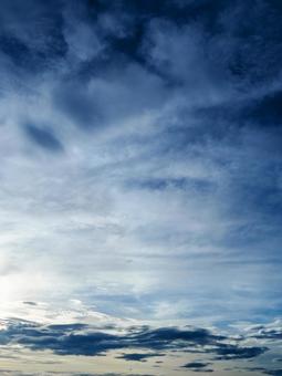 Photo, summer, evening, blue sky, 