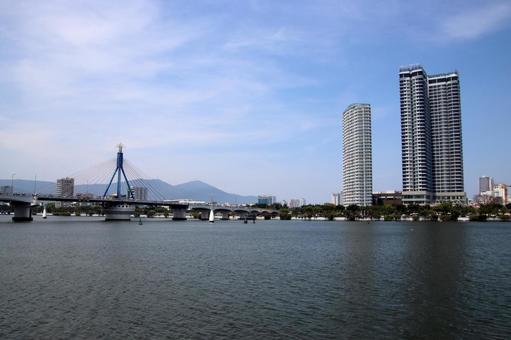 Photo, vietnam, danang, han river, 