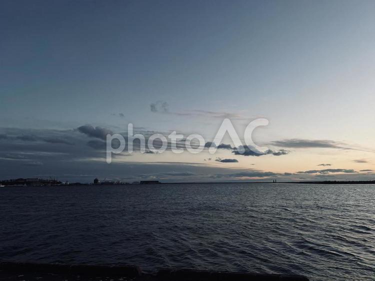 北海道の風景　15767 北海道の風景,夕暮れ,夕方の写真素材