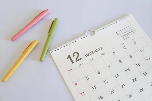 12月のカレンダー スケジュールイメージ 12月のカレンダー スケジュールイメージ 12月,カレンダー,スケジュールの写真素材