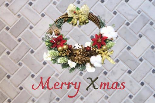 クリスマスリース クリスマスリース クリスマス,クリスマスリース,フラワーアレンジメントの写真素材