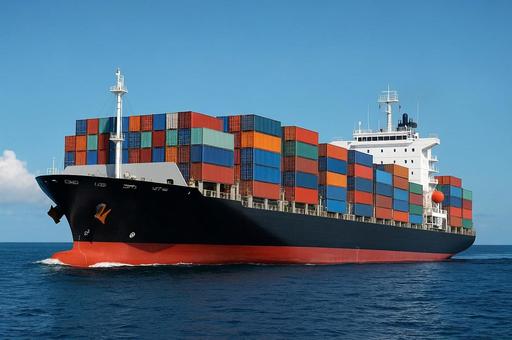 貨物船 海上輸送 コンテナ船・国際貿易 貨物船 海上輸送 コンテナ船・国際貿易の写真