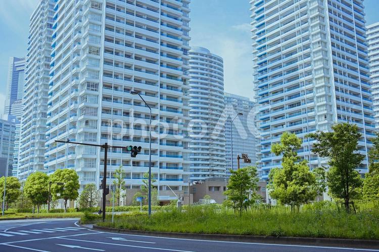 タワーマンション　緑の木 マンション,タワーマンション,タワマンの写真素材
