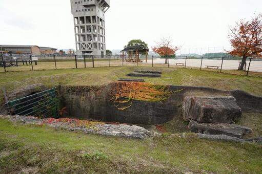 福岡 糟屋郡 第五坑西側坑ロ1 第五坑西側坑ロ,抗口,廃坑の写真素材
