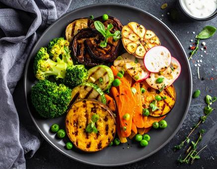 彩り野菜のグリルプレート 彩り野菜のグリルプレートの写真