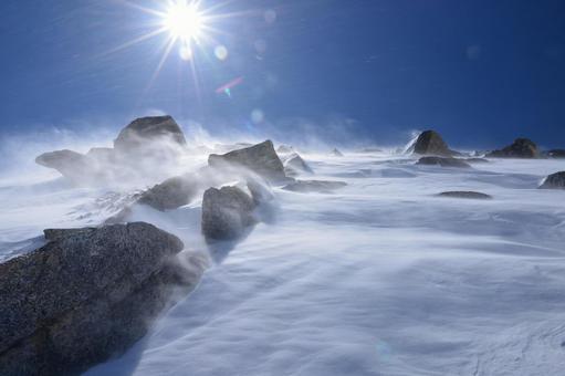 雪山登山 雪山,雪,登山の写真素材