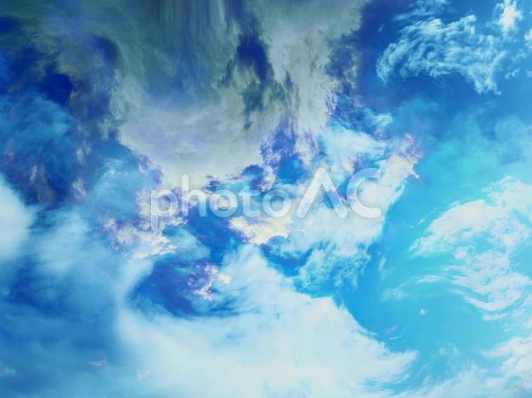 雲と風のデザイン 風,空背景,雲の写真素材