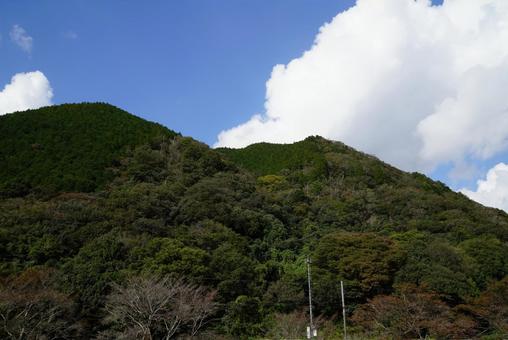山並み 川,流れ,風景の写真素材